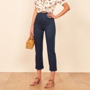 Reformation Marlon Pant Navy